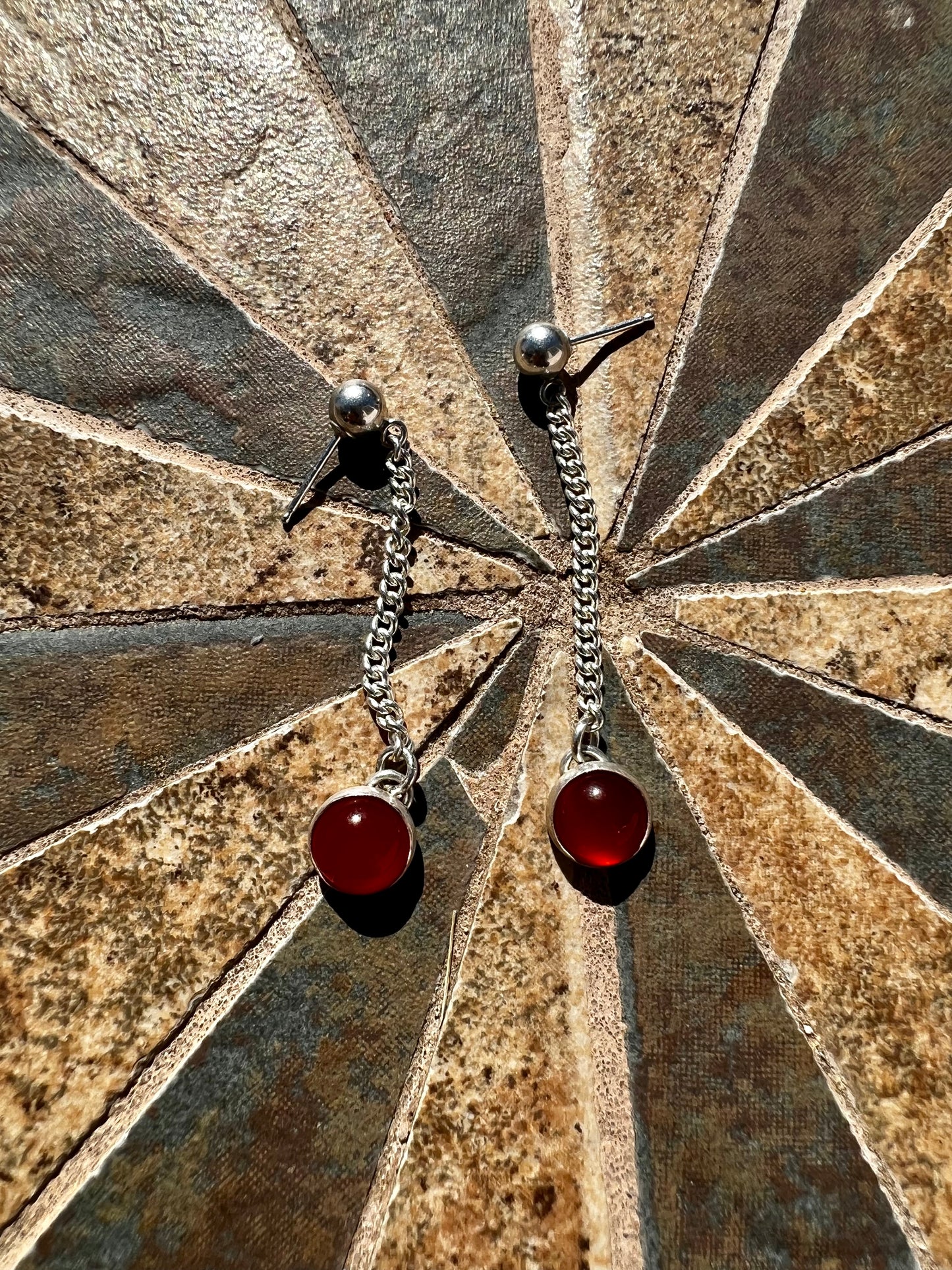 Fiery Red earrings